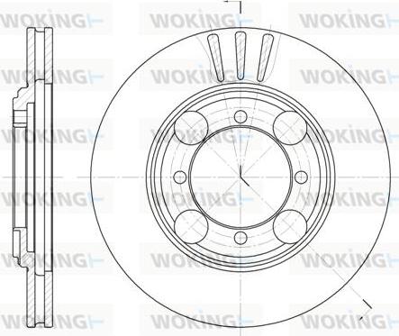 Woking D6375.10 - Bremžu diski www.autospares.lv