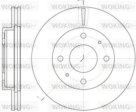 Woking D6376.10 - Bremžu diski autospares.lv