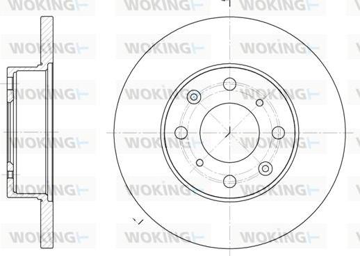 Woking D6370.00 - Bremžu diski autospares.lv