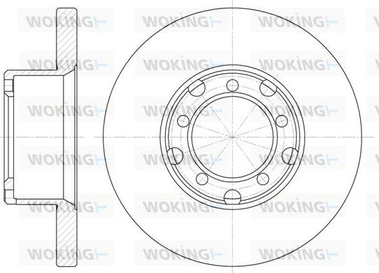 Woking D6296.00 - Bremžu diski autospares.lv