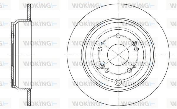 Woking D62515.00 - Bremžu diski www.autospares.lv