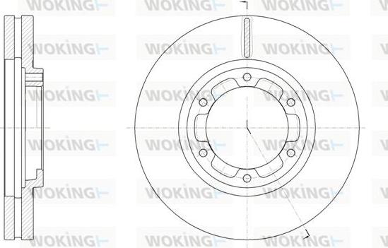 Woking D62093.10 - Bremžu diski www.autospares.lv