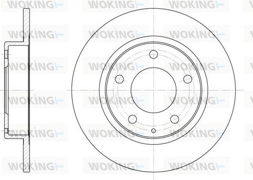 Woking D6206.00 - Bremžu diski www.autospares.lv