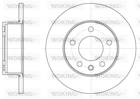 Woking D6201.00 - Bremžu diski www.autospares.lv