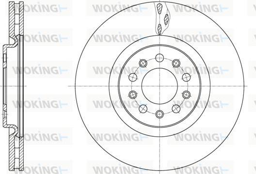 Woking D62035.10 - Brake Disc www.autospares.lv