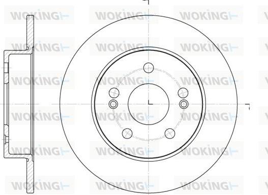 Woking D6239.01 - Тормозной диск www.autospares.lv