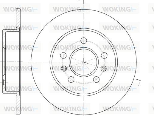 Woking D6239.02 - Тормозной диск www.autospares.lv