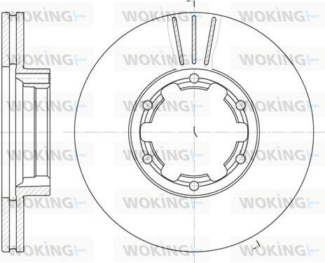 Woking D6234.10 - Bremžu diski www.autospares.lv