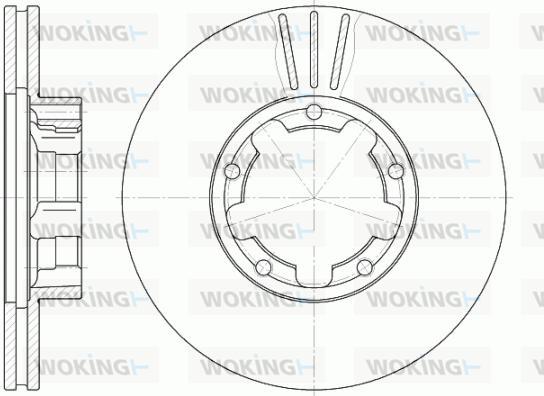 Woking D6234.11 - Bremžu diski autospares.lv