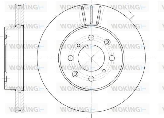 Woking D6226.10 - Bremžu diski www.autospares.lv