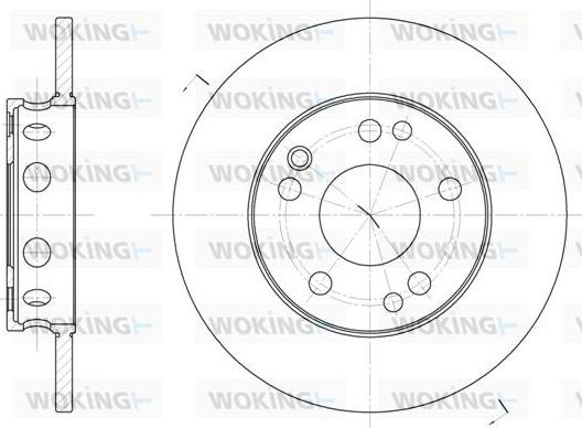 Woking D6221.00 - Bremžu diski autospares.lv