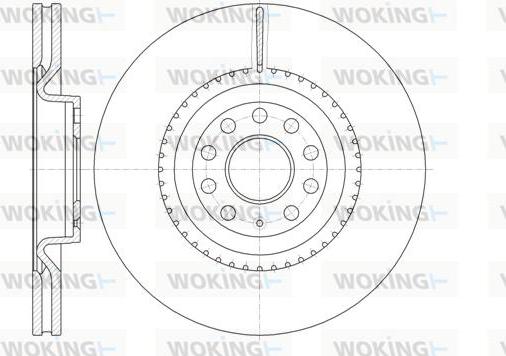 Woking D6791.10 - Bremžu diski autospares.lv