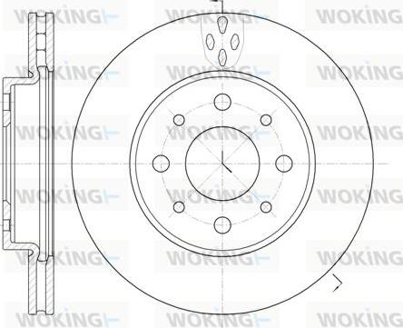 Woking D6745.10 - Bremžu diski www.autospares.lv