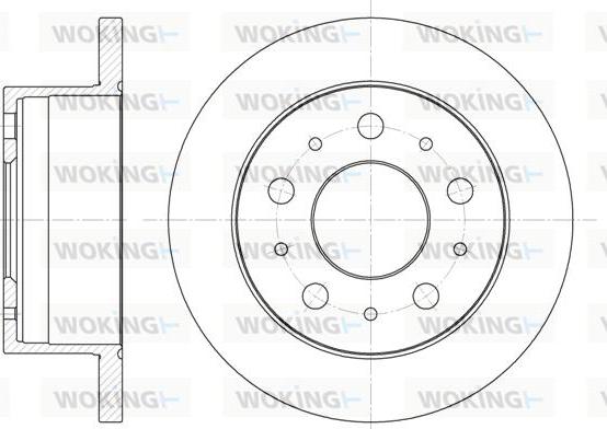 Woking D6741.00 - Bremžu diski autospares.lv