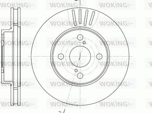 Woking D6742.10 - Bremžu diski www.autospares.lv