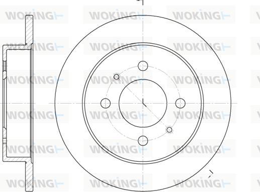 Woking D6765.00 - Bremžu diski www.autospares.lv