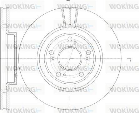 Woking D6763.10 - Bremžu diski www.autospares.lv