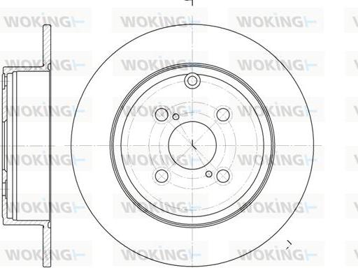 Woking D6705.00 - Bremžu diski autospares.lv