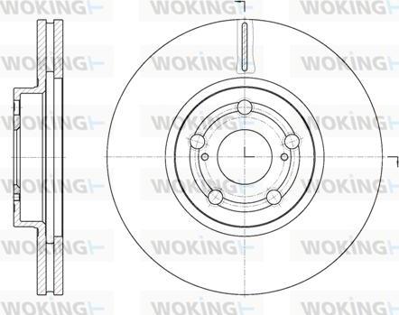 Woking D6701.10 - Тормозной диск www.autospares.lv