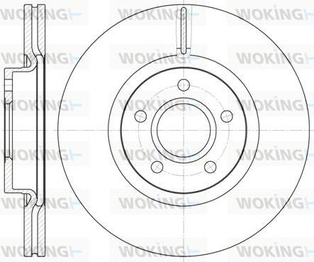 Woking D6711.10 - Brake Disc www.autospares.lv