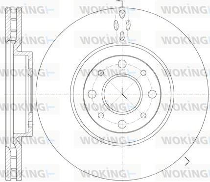 Woking D6734.10 - Bremžu diski autospares.lv