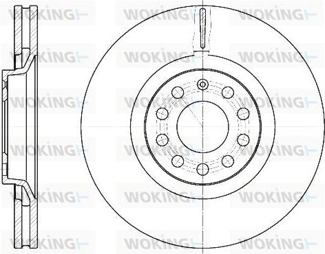 Woking D6730.10 - Bremžu diski autospares.lv