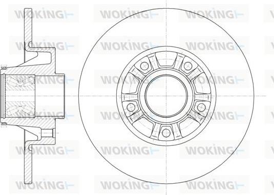 Woking D6733.20 - Brake Disc www.autospares.lv