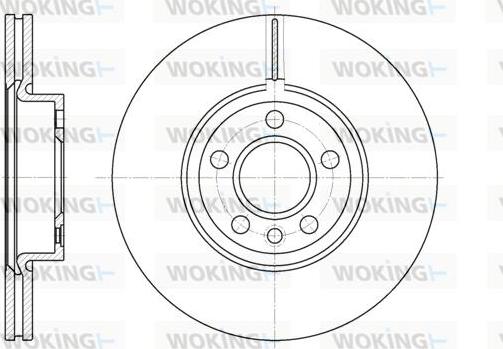 Woking D6728.10 - Bremžu diski autospares.lv