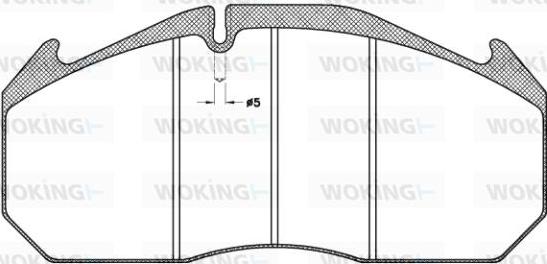 Woking JSA 4063.11 - Brake Pad Set, disc brake www.autospares.lv