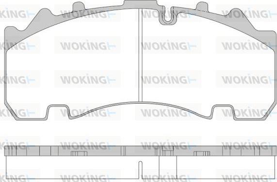 Woking JSA 14543.10 - Brake Pad Set, disc brake www.autospares.lv