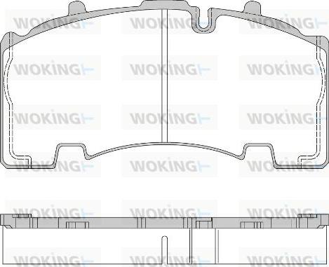 Woking JSA 14553.10 - Bremžu uzliku kompl., Disku bremzes www.autospares.lv