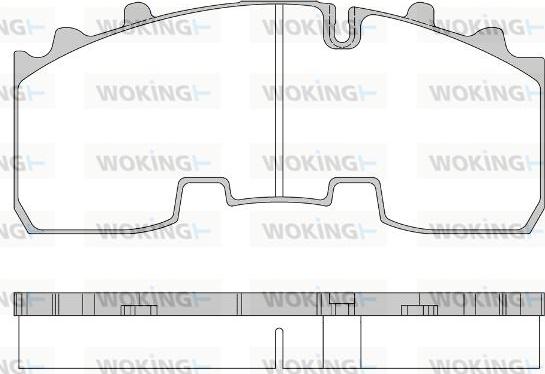 Woking JSA 14563.10 - Brake Pad Set, disc brake www.autospares.lv