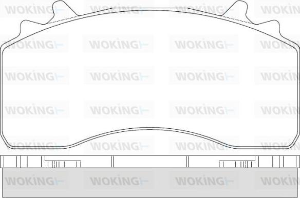 Woking JSA 14263.10 - Bremžu uzliku kompl., Disku bremzes www.autospares.lv