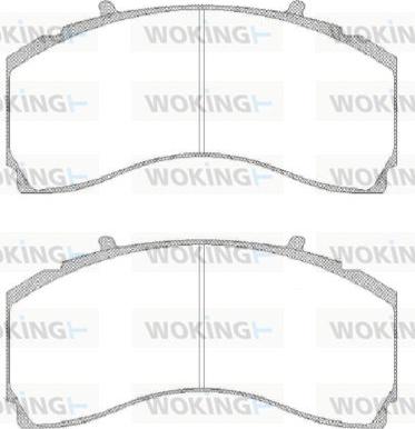 Woking JSA 15803.11 - Brake Pad Set, disc brake www.autospares.lv