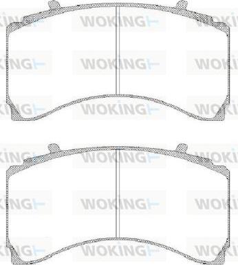 Woking JSA 15793.10 - Brake Pad Set, disc brake www.autospares.lv