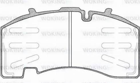 Woking JSA 11743.10 - Bremžu uzliku kompl., Disku bremzes www.autospares.lv