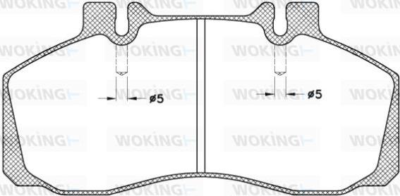 Woking JSA 3453.20 - Bremžu uzliku kompl., Disku bremzes autospares.lv