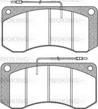 Sampa 09378301 - Brake Pad Set, disc brake www.autospares.lv