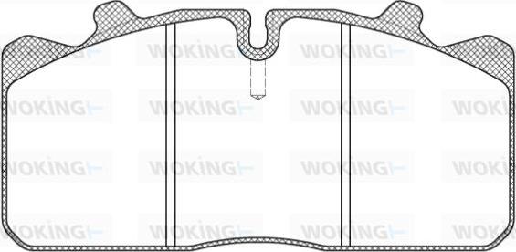 Woking JSA 7583.10 - Brake Pad Set, disc brake www.autospares.lv