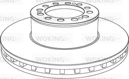 AUGROS 5972598P - Brake Disc www.autospares.lv