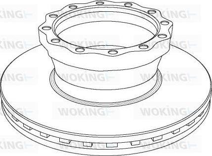 Kawe NCA1043.20 - Bremžu diski autospares.lv