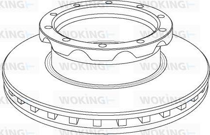 Woking NSA1050.20 - Brake Disc www.autospares.lv