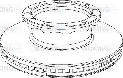 Woking NSA1029.20 - Bremžu diski www.autospares.lv