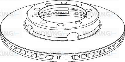 Woking NSA1028.20 - Bremžu diski autospares.lv