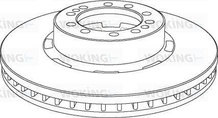 Woking NSA1074.20 - Brake Disc www.autospares.lv