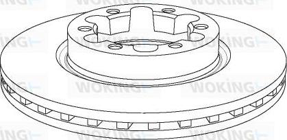 Woking NSA1145.20 - Bremžu diski autospares.lv