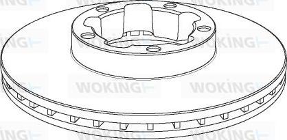 Woking NSA1148.20 - Bremžu diski www.autospares.lv