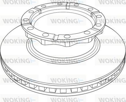 Woking NSA1222.20 - Bremžu diski www.autospares.lv