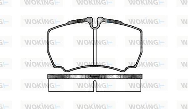 Woking P9493.00 - Brake Pad Set, disc brake www.autospares.lv