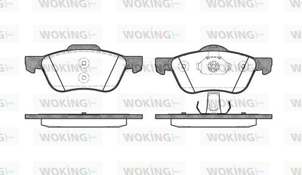 Woking P9443.00 - Bremžu uzliku kompl., Disku bremzes autospares.lv